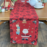 Caminho Trilho De Mesa Tear Rústico Natal Papai Noel 1 50mt
