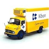 Caminhões Brasileiros De Outros Tempos Miniatura Mercedes Benz 1113 - -kibon- -1968- - Amarelo - 1-43