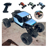 Camionete Off road Carro Controle Remoto Recarregável 4x4 Cor Azul