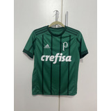 Camisa 1 Palmeiras Infantil 2017 2018 adidas