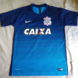 Camisa 3 Do Corinthians 2015 Azul Nike Caixa N 10 Tam M