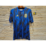 Camisa adidas Argentina 2022 Pré Jogo Azul Masculina