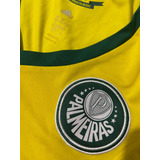 Camisa adidas Baby Look Palmeiras Feminina Centenário Amarel