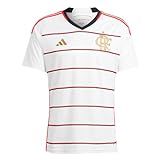 Camisa Adidas Masculina Flamengo Ii 23 24 White Red Black Hs5193 M