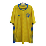 Camisa adidas Seleção Suécia Home 2016 Climacool
