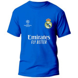 Camisa Adulto Real Madrid Malha Algodão