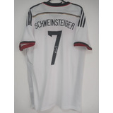 Camisa Alemanha Copa Mundo 2014 7 Schweinsteiger Autografada