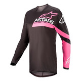 Camisa Alpinestars Stella Fluid Chaser 22 Preto Rosa
