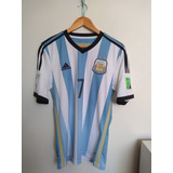 Camisa Argentina 2014 Home Tam P 7 Di Maria