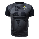 Camisa Atlético Mineiro Galo Preta Masculina