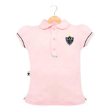 Camisa Atletico Mineiro Infantil Polo Feminina