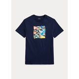 Camisa Azul Infantil Polo Ralph Lauren Original Camiseta