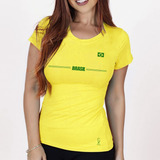 Camisa Baby Look Camiseta Blusa Feminina Do Brasil Bandeira