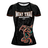 Camisa Babylook Feminina Muay Thai Bushmaster
