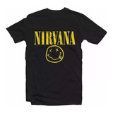 Camisa Banda Nirvana Rock Anos 80 Kurt Cobain 
