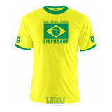 Camisa Bandeira Brasil Deus  Pátria
