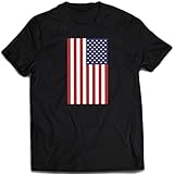 Camisa Bandeira Dos Estados Unidos Camiseta EUA USA Cor Preto Tamanho 10