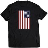 Camisa Bandeira Dos Estados Unidos Camiseta EUA USA Cor Preto Tamanho GG