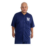 Camisa Baseball Masculina Plus Size M10 Dunk Ny