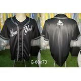 Camisa Baseball New York Kappa Preta 2017