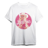 Camisa Básica Camiseta Barbie Desenho Cowboy