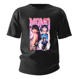 Camisa Basica Camiseta Momo Hirai Twice Cantora Kpop Tour