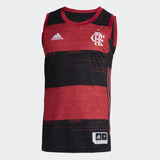 Camisa Basquete Flamengo adidas Jogo 1 Rubro negra Gn8352