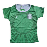 Camisa Bebê Palmeiras Baby Look Verde