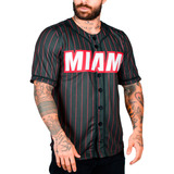 Camisa Beisebol Baseball Miami Jersey Retrô Jrkt Sports Dry