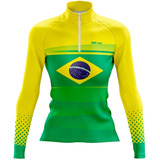 Camisa Blusa Ciclismo Feminina Befast Classic Mtbike Brasil