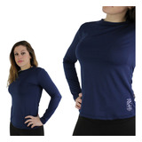 Camisa Blusa Proteção Uv Solar Térmica Feminina Praia Piscin
