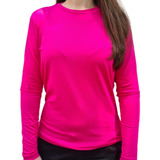 Camisa Blusa Térmica Feminina Proteção Uv 50  Segunda Pele