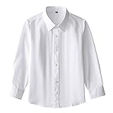 Camisa Branca De Botão Para Meninos Camisa Social Feminina Chlidren Blusa Tops Branco 12 13 Anos