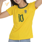 Camisa Brasil Amarela 10 Copa Proteção
