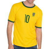 Camisa Brasil Amarela 10 Proteção Uv30