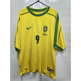 Camisa Brasil Home 98 99 Ronaldo 9 De Época Oficial