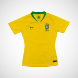 Camisa Brasil Home Copa Do Mundo 2018 Feminina