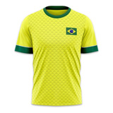 Camisa Brasil Infantil Dry Camiseta Copa