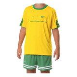 Camisa Brasil Infantil Torcedor Oficial Comemorativa Elite