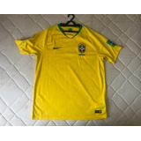 Camisa Brasil Seleção Brasileira Copa 2018 Com Patch G