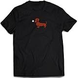 Camisa Cachorro Salsicha Camiseta Salsichinha Dog Pet Cor Preto Tamanho 10