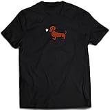 Camisa Cachorro Salsicha Camiseta Salsichinha Dog Pet Cor Preto Tamanho M