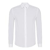 Camisa Calvin Klein Slim Cannes Essential CKSM10 Masculina Social 4 Branco 0900 