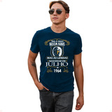 Camisa Camiseta As Lendas Nascem Em Julho No Ano De 1964