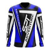 Camisa Camiseta Blusa Motocross Spt Ref 12 Proteção Uv 50