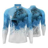 Camisa Camiseta Blusa Pesca Proteção Solar Uv 50