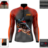 Camisa Camiseta Blusa Pesca Proteção Solar Uv50 Tucunaré
