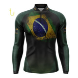 Camisa Camiseta De Pesca Masculina Proteção Uv50 Sk23brasil