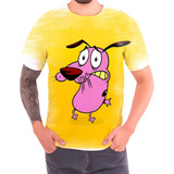 Camisa Camiseta Estampas Cão Coragem Seriados Filme Desenhos