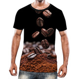 Camisa Camiseta Estampas Eu Amo Café Coffee Grãos Arte Hd 16